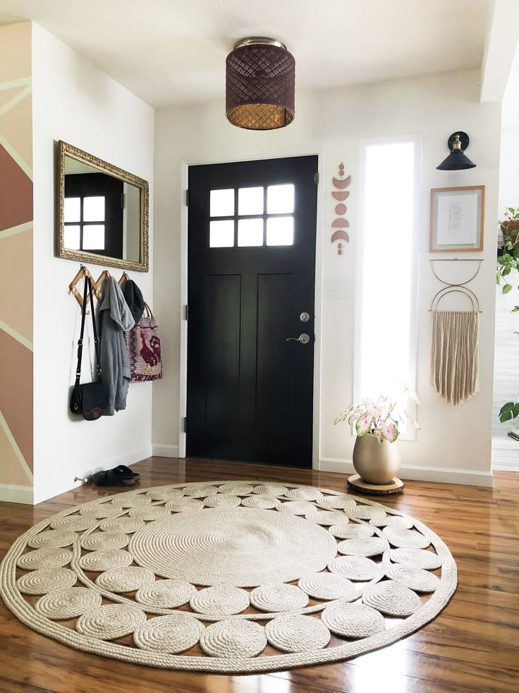 Soft washable area rug macrame