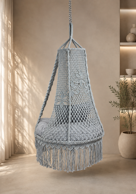 Siena Grey Hanging Swing Made for Terraces