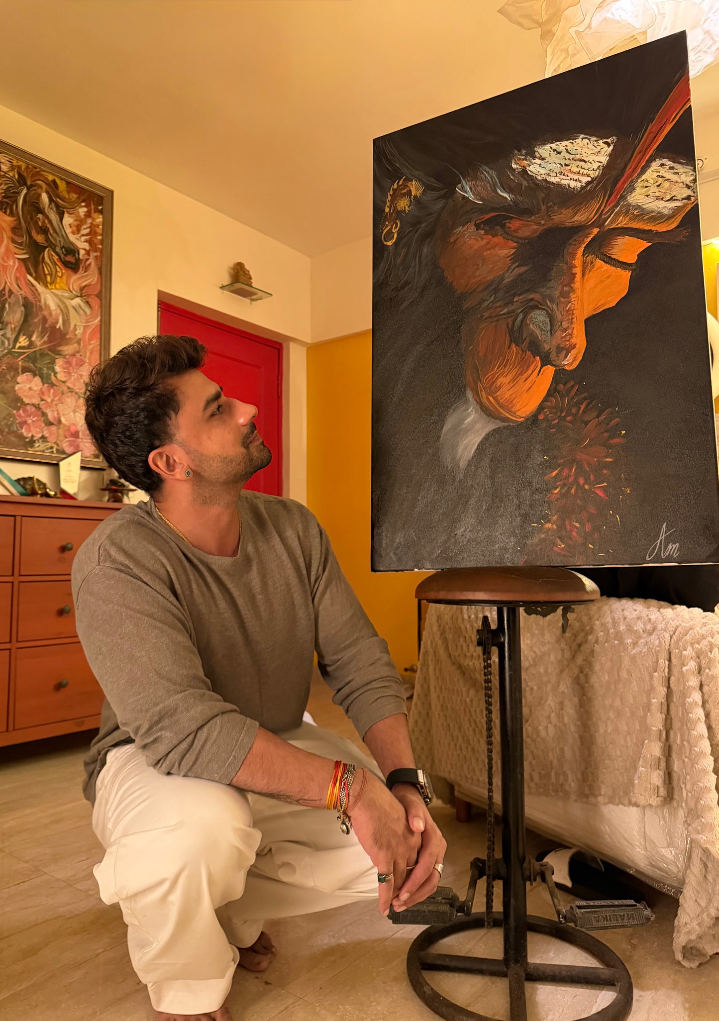 Bajrang – strength like thunder Hanuman Painting