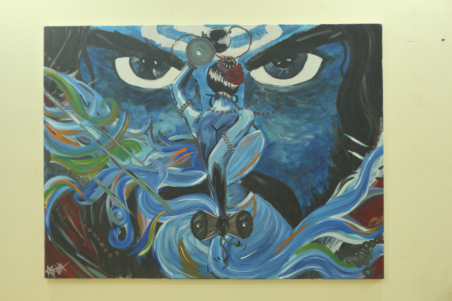 The Gaze of Mahadev - Shivji Painting