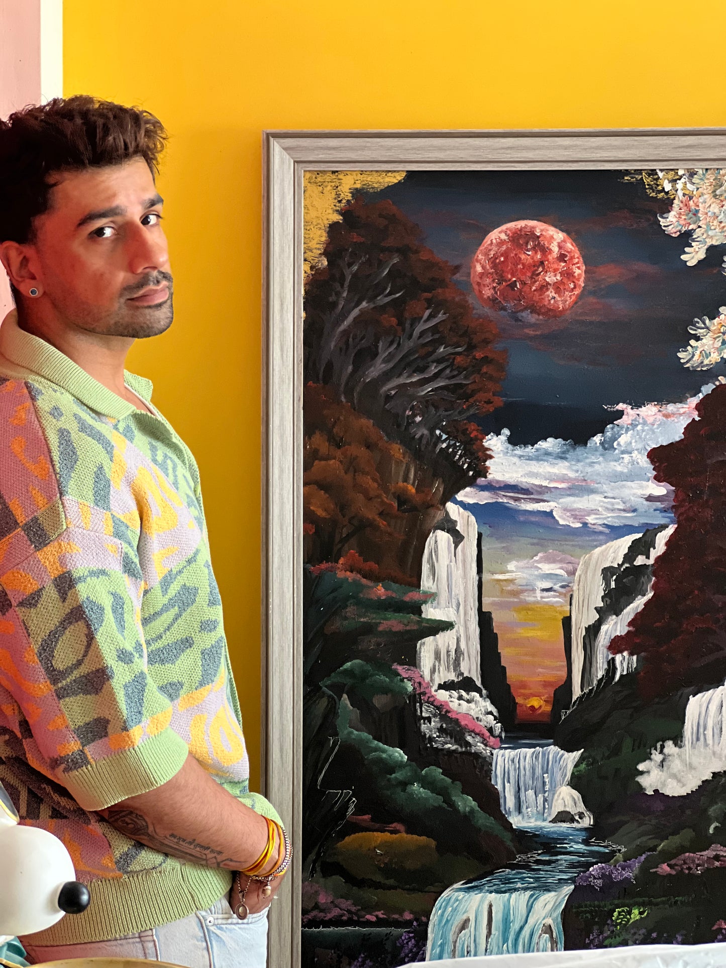 Where the Moon Touches Earth Painting