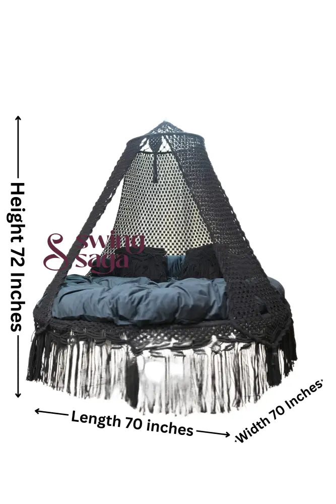 Black Big Bed Swing