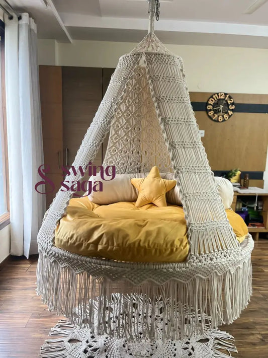 Cream Yellow Bed Swing 60 Inches /