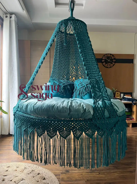 Deep Ocean Teal Bed Swing 60 Inches / Blue