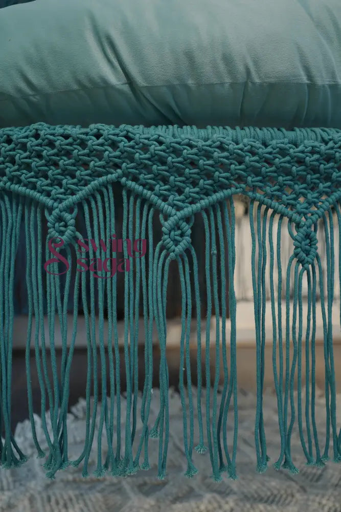 Gulaab Hanging bed swing for adults 60 Inches / Teal Blue