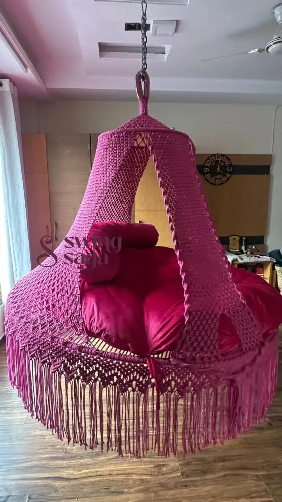 Hot Pink Big Bed Swing