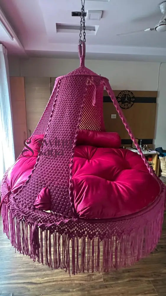 Hot Pink Big Bed Swing