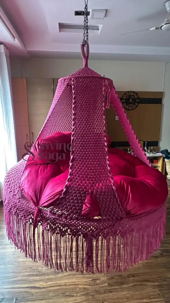 Hot Pink Big Bed Swing
