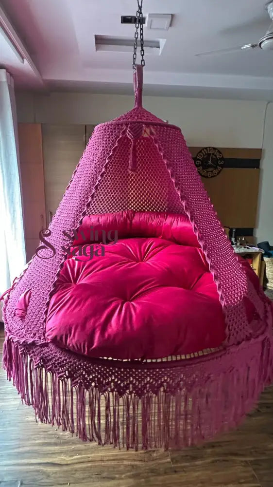 Hot Pink Big Bed Swing