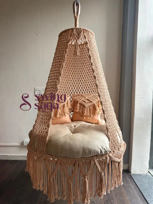 Ibiza hanging swing 40 Inches round 40 Inches / Peach