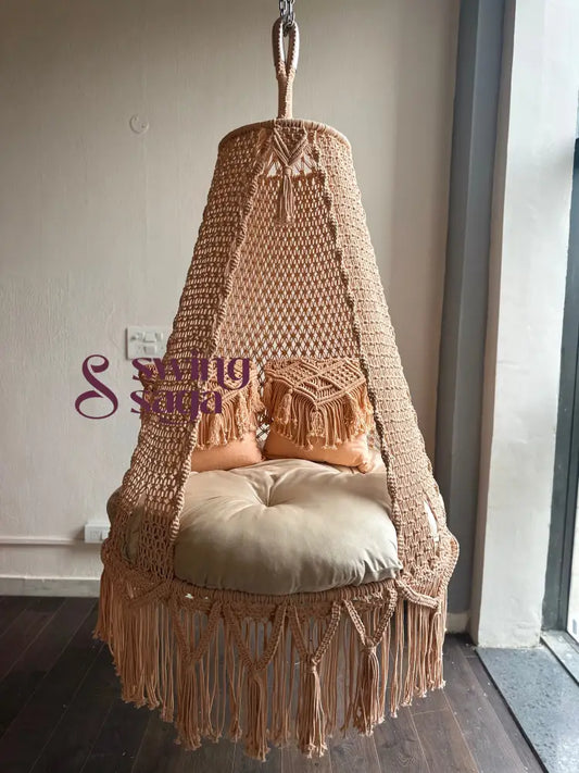 Ibiza hanging swing 40 Inches round 40 Inches / Peach