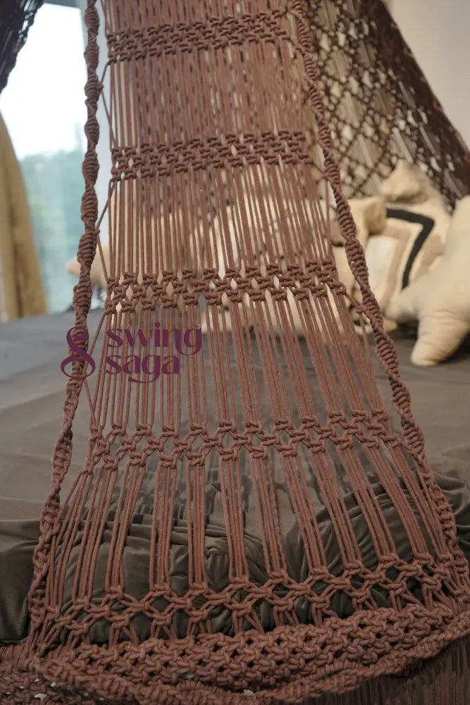 Kitkat brown hanging bed swing for adults and kids 70 Inches / Chocolate Brown