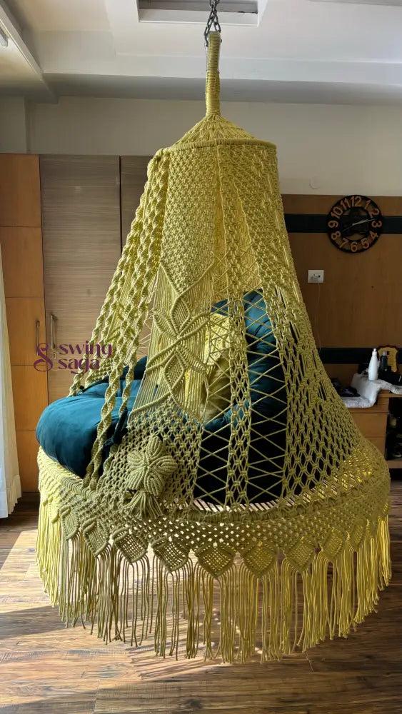 Yellow Double seater hanging chair - Swing Saga