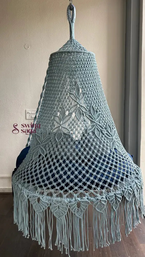 Ice Blue Double seater hanging chair - Swing Saga