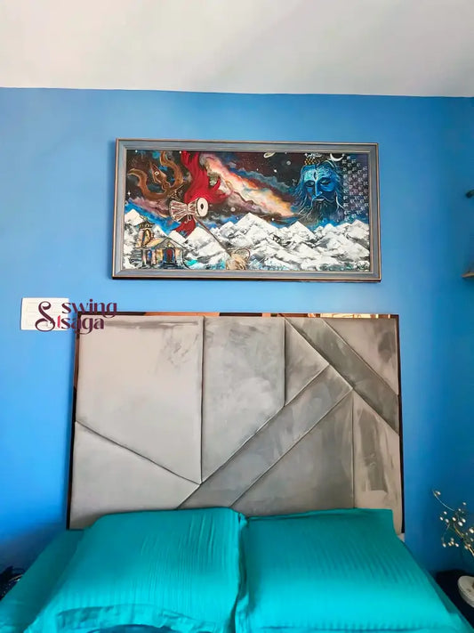 Neel Kailas - Mahadev Painting