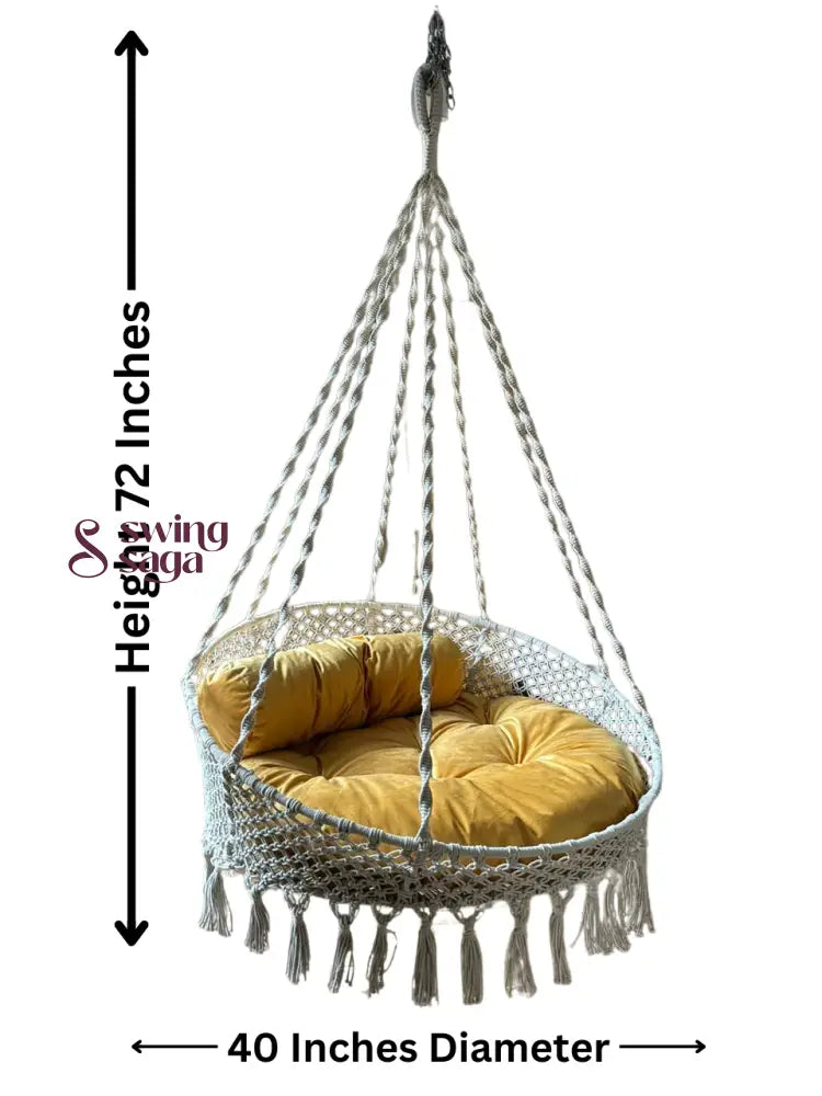 English Blue single seater hanging chair - Swing Saga