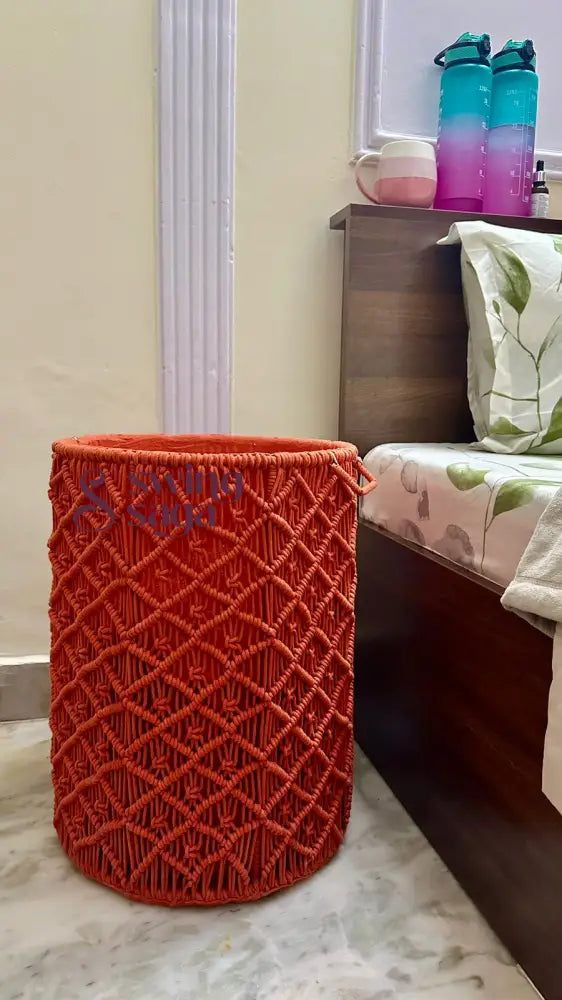 Orange Laundry Basket