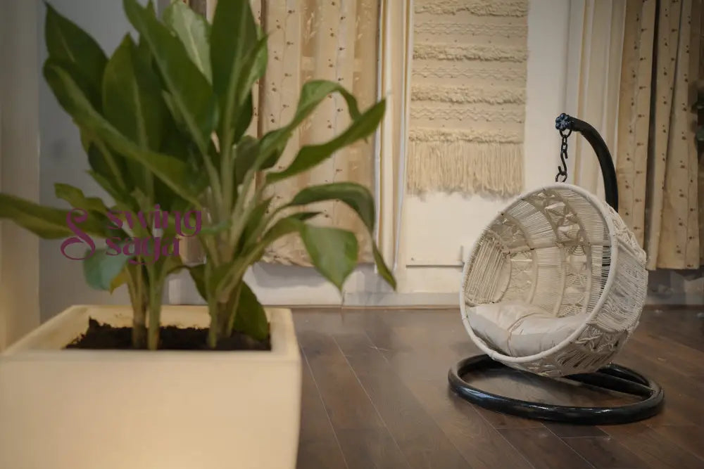 Pawfect Swing Handmade macrame hanging cat swing