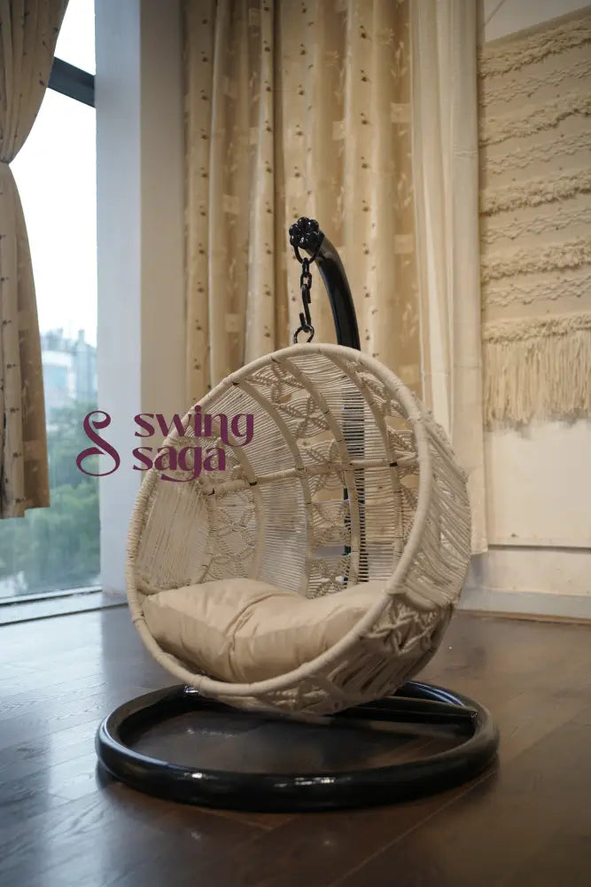 Pawfect Swing Handmade macrame hanging cat swing