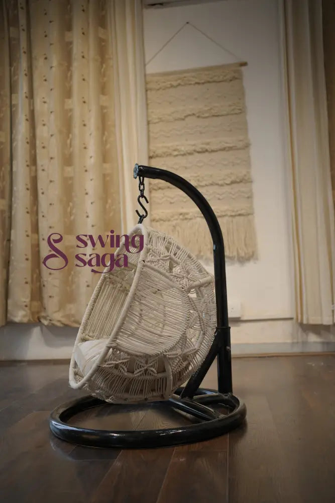 Pawfect Swing Handmade macrame hanging cat swing