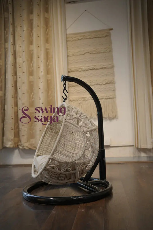 Pawfect Swing Handmade macrame hanging cat swing