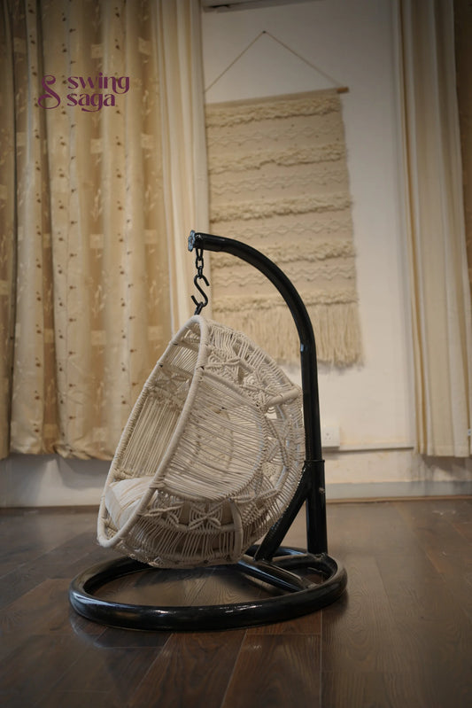 Pawfect Swing Handmade macrame hanging cat swing