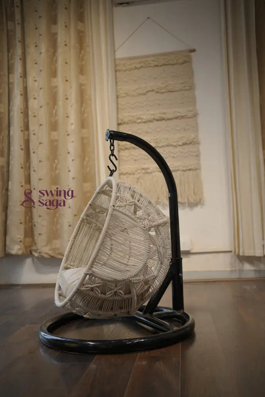 Pawfect Swing Handmade macrame hanging cat swing