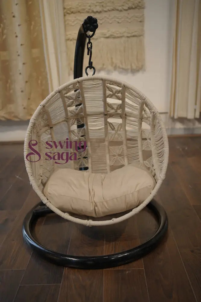 Pawfect Swing Handmade macrame hanging cat swing