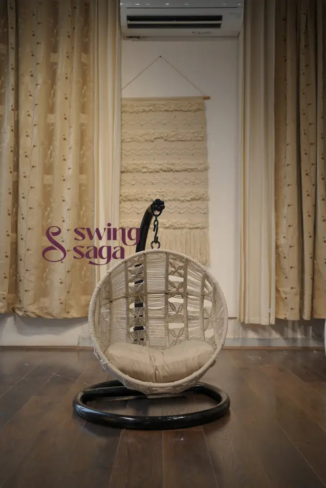 Pawfect Swing Handmade macrame hanging cat swing