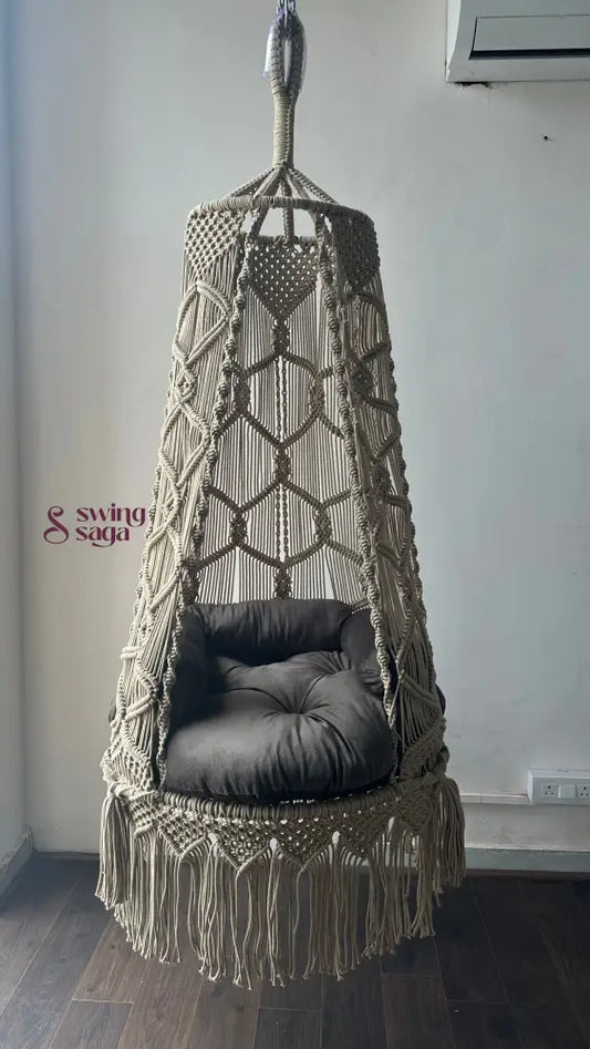 Rustic Khadi Single Seater Swing