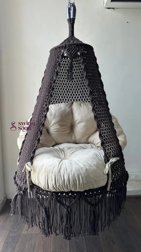 Scarlet Serenity Swing 40 Inches / Mocha Brown / Cream White