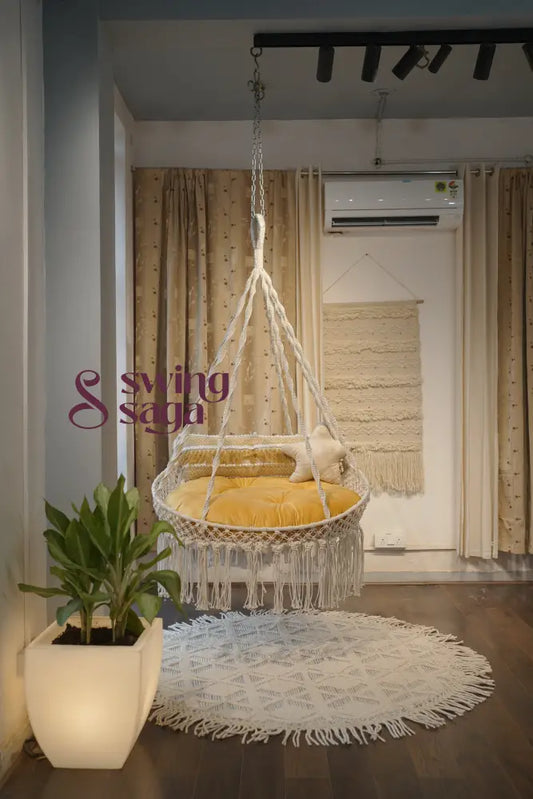 Sugar hammock porch swing chair 40 Inches / White