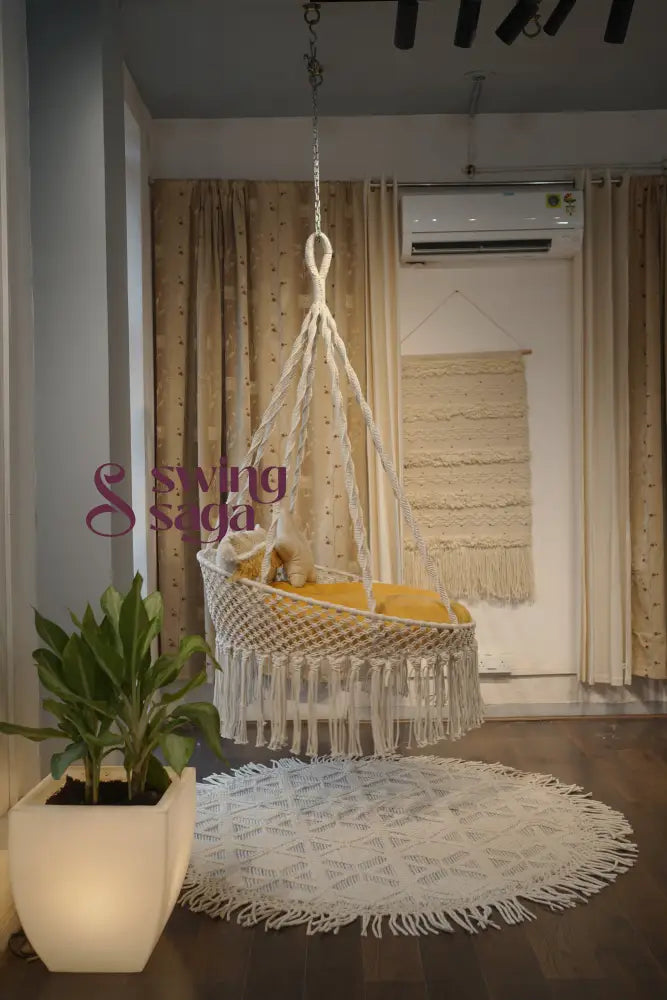 Sugar hammock porch swing chair 40 Inches / White