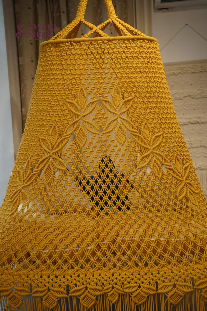 Yellow boho sofa swing - Swing Saga