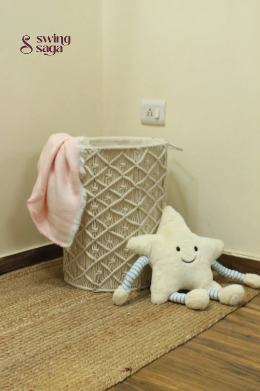 White Sand Laundry Basket - Large