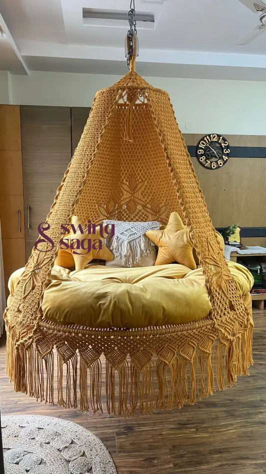 Yellow Star Bed Swing 60 Inches /