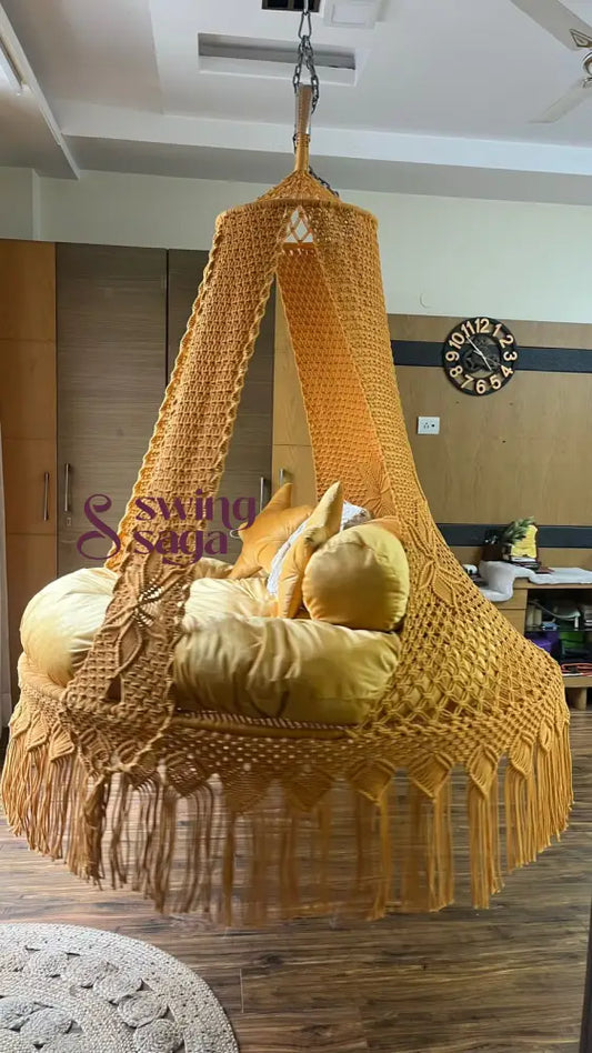 Yellow Star Bed Swing