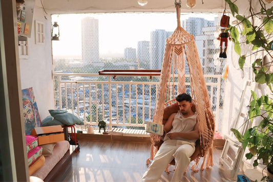 Macrame swing hammock colour guide: Match your hanging jhula chair to your home