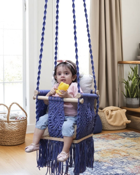 Perfect macrame baby nursery addition: Why moms love diy macrame baby swing
