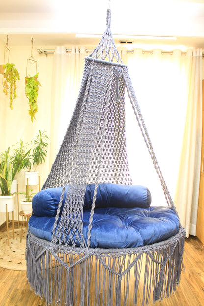 Light Grey Double seater hanging chair - Swing Saga