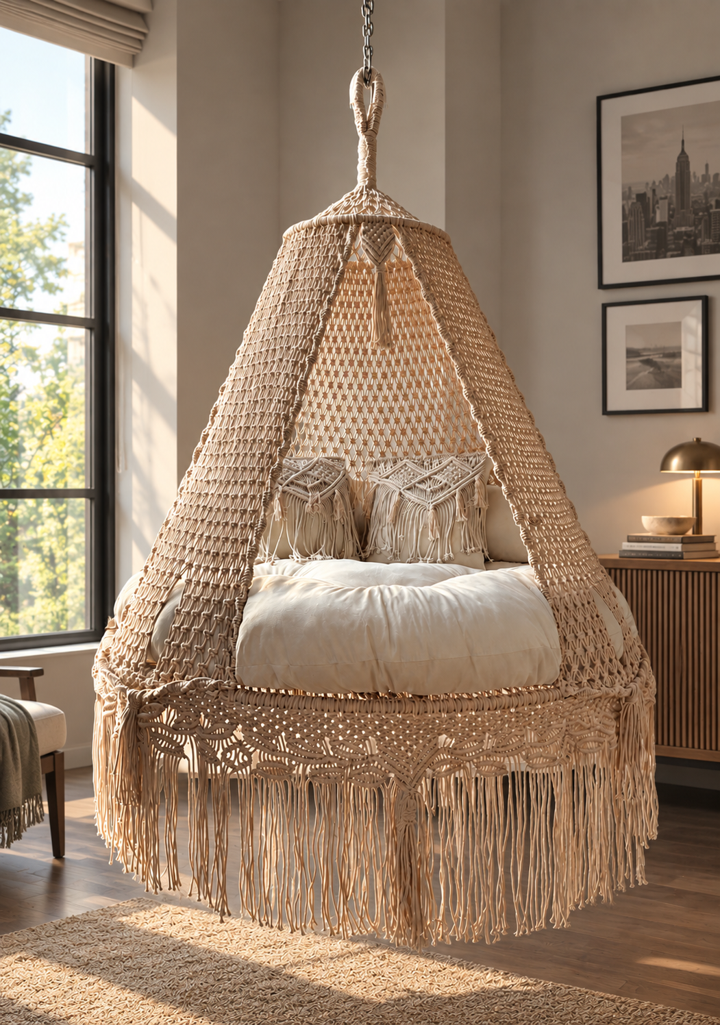 Indoor Hanging Bed – Calmstone by Swing Saga