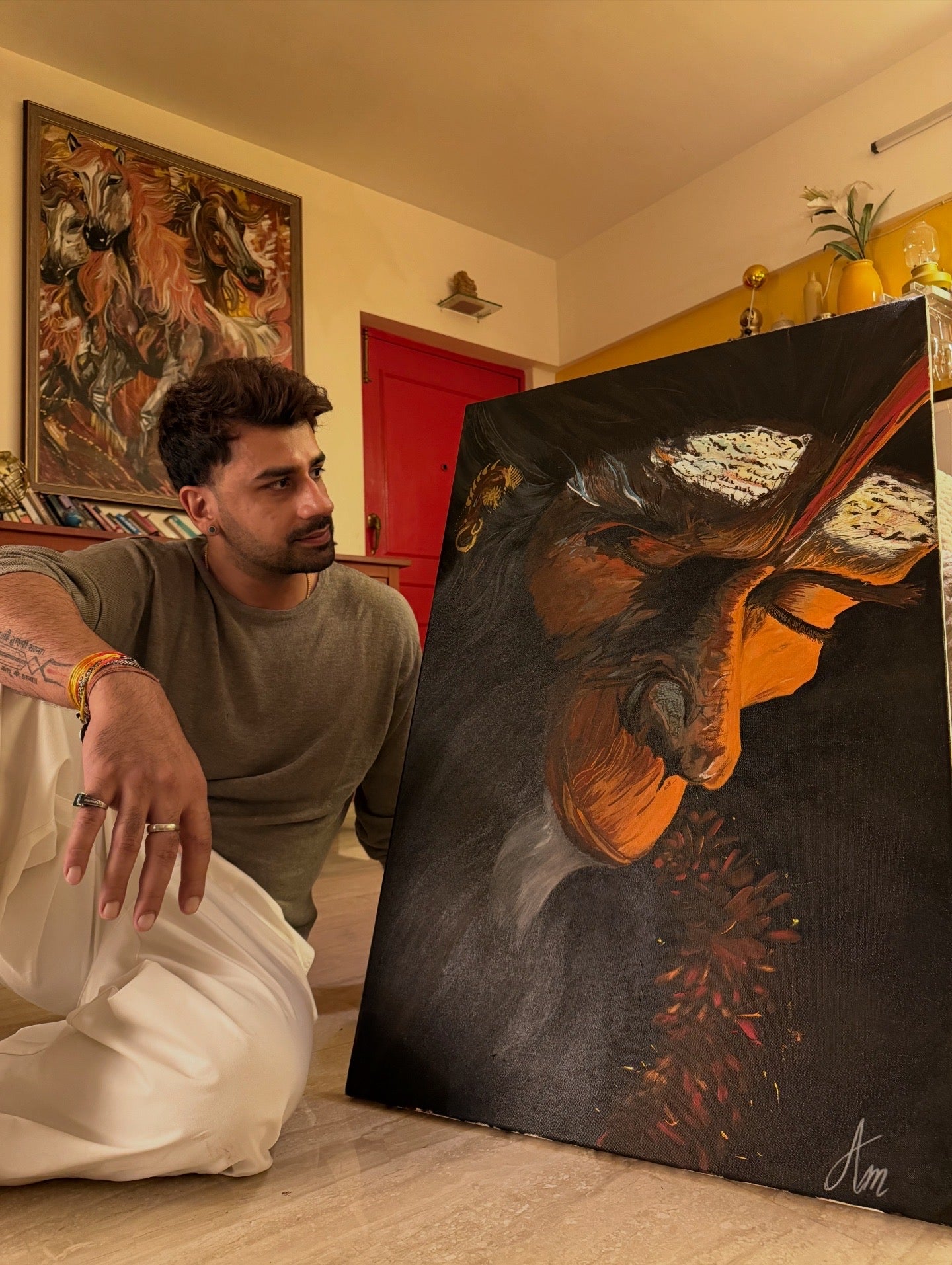 Bajrang – strength like thunder Hanuman Painting