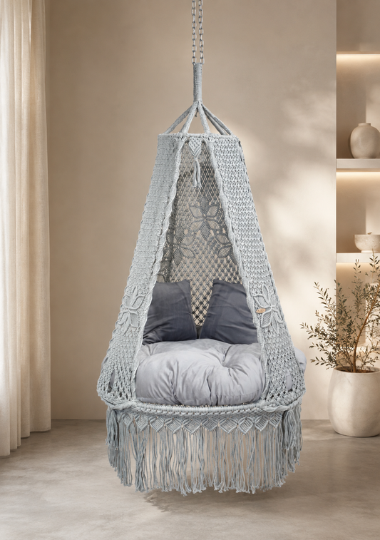 Siena Grey Hanging Swing Made for Terraces