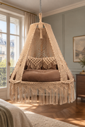 The Tova — Bronzer Cotton Macramé Bed Swing