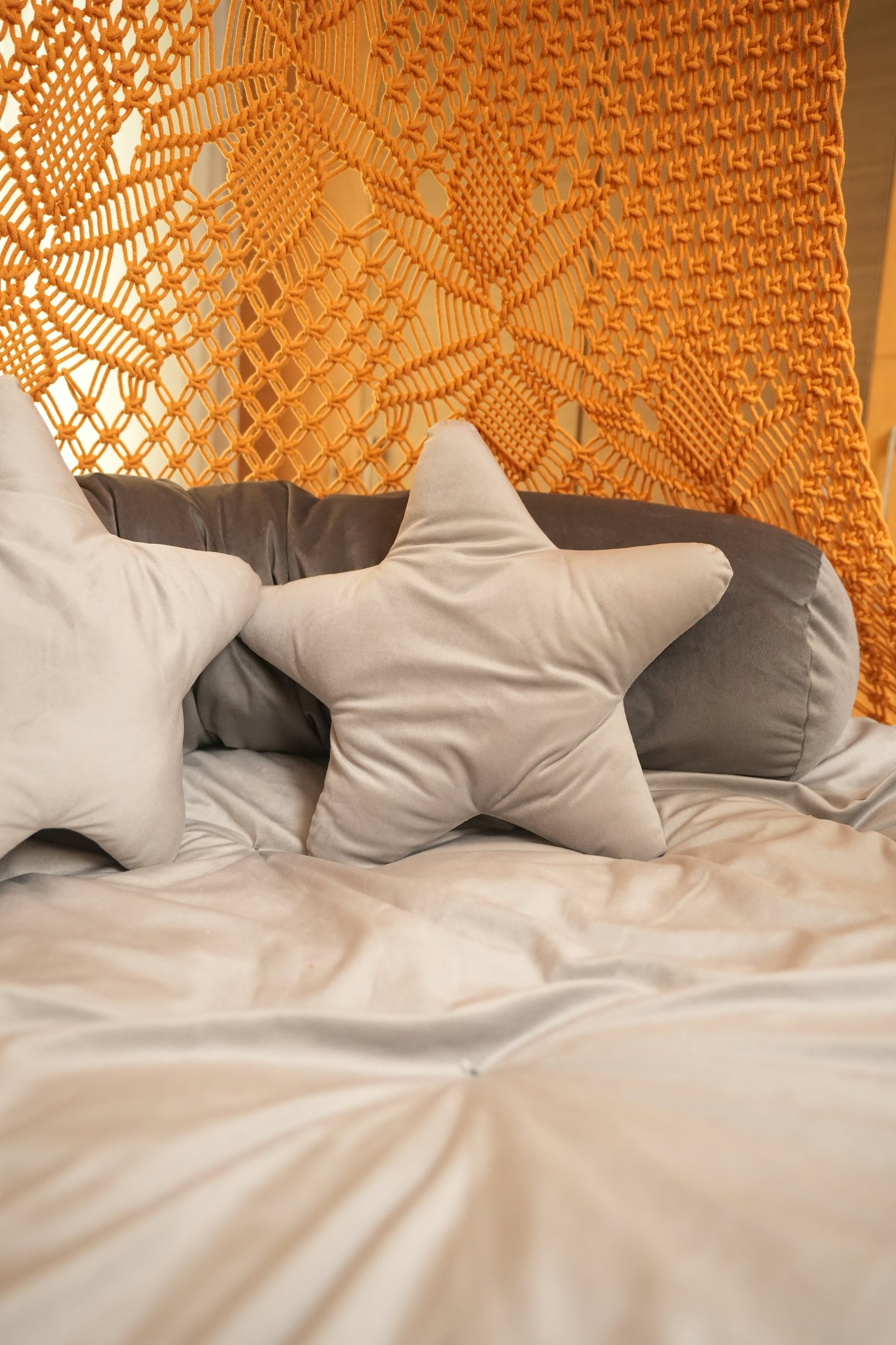 Yellow Macrame Bed Swing - Swing Saga