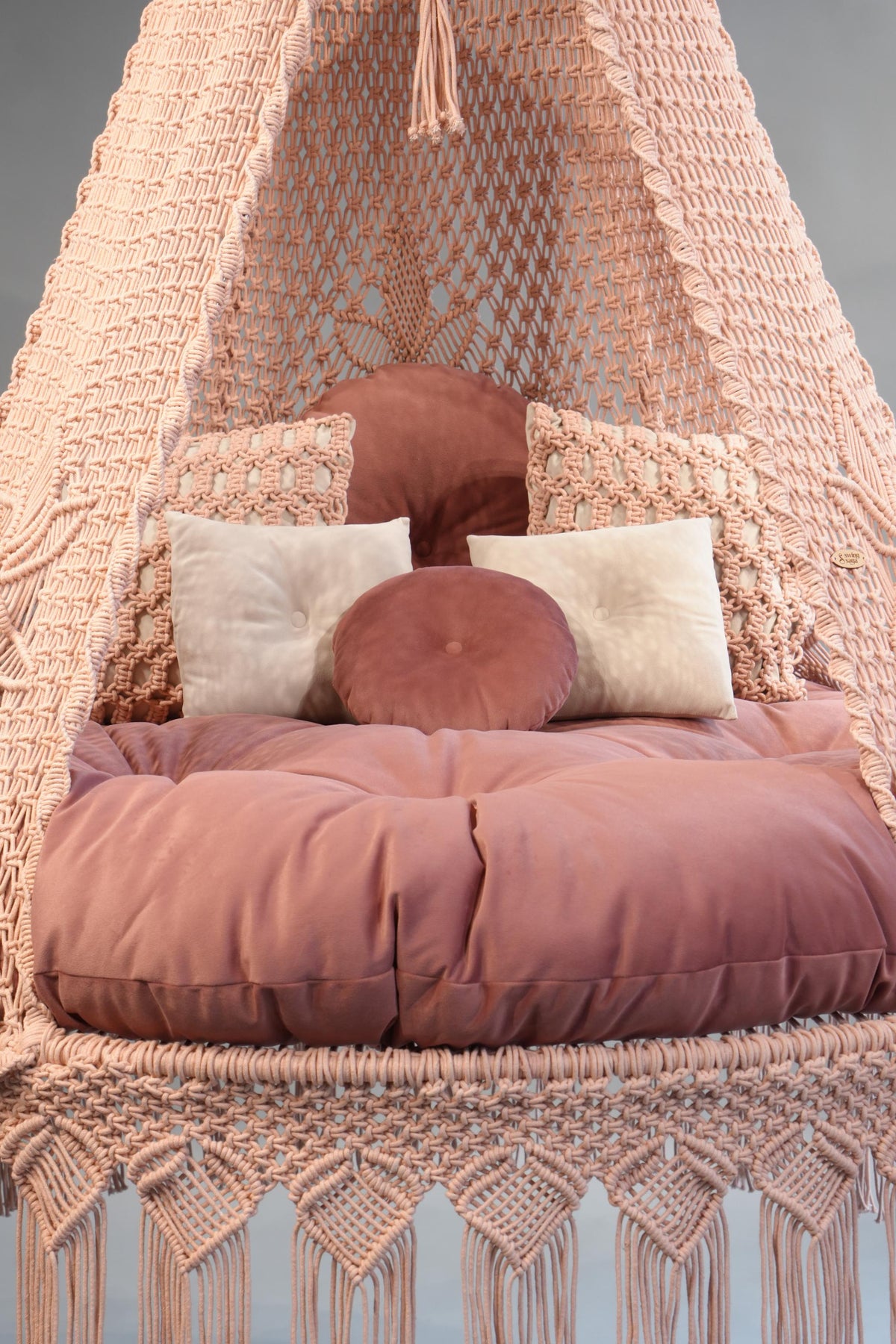 Amara — Handcrafted Cotton Macramé Bed Swing