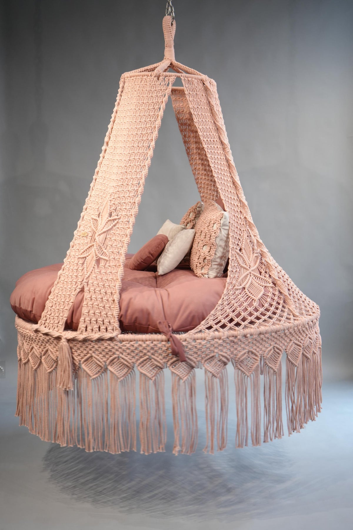Amara — Handcrafted Cotton Macramé Bed Swing
