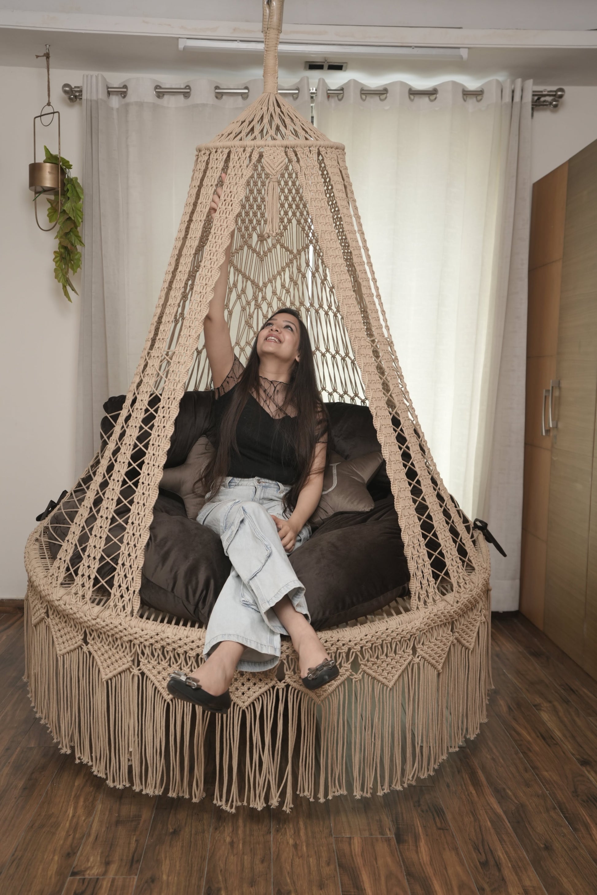 Espresso Bed Swing