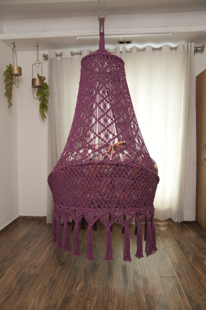 Magenta single seater hanging chair - Swing Saga