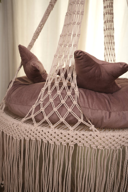 Lush Lux Pink Double seater hanging chair - Swing Saga